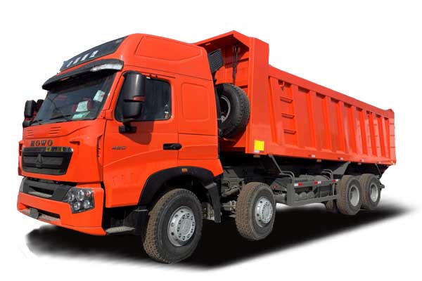 HOWO-A7 Tipper truck 8×4,Euro IV,High floor&High roof