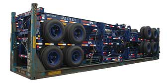 20ft Skeleton Semi Trailer with 2 Axles