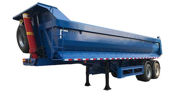 22CBM Half Pipe Tipper Trailer with 2 Axles